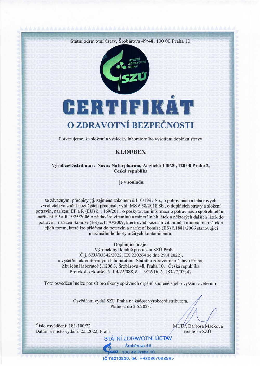 certifikat