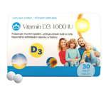 Vitamín D3 1000 IU zdarma