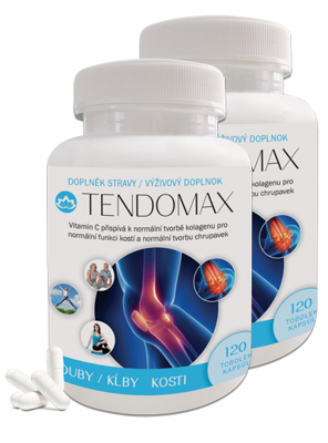 2x TENDOMAX- pro podporu pohybového aparátu s glukosaminem a kolagenem- čtyřměsíční kůra