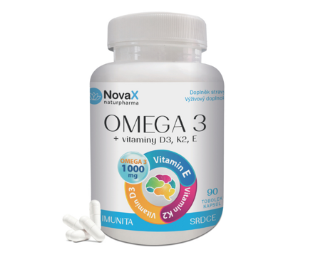 OMEGA 3 + vitamin D, vitamin K2 a Vitamin E
