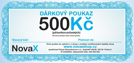 Dárkový poukaz v hodnotě 500 Kč