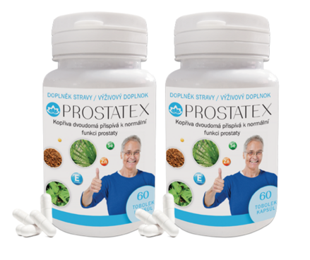 PROSTATEX 1+1 ZDARMA - pro vaši prostatu a reprodukční systém - dávka na 4 měsíce za cenu 2! Ušetříte 497 Kč!